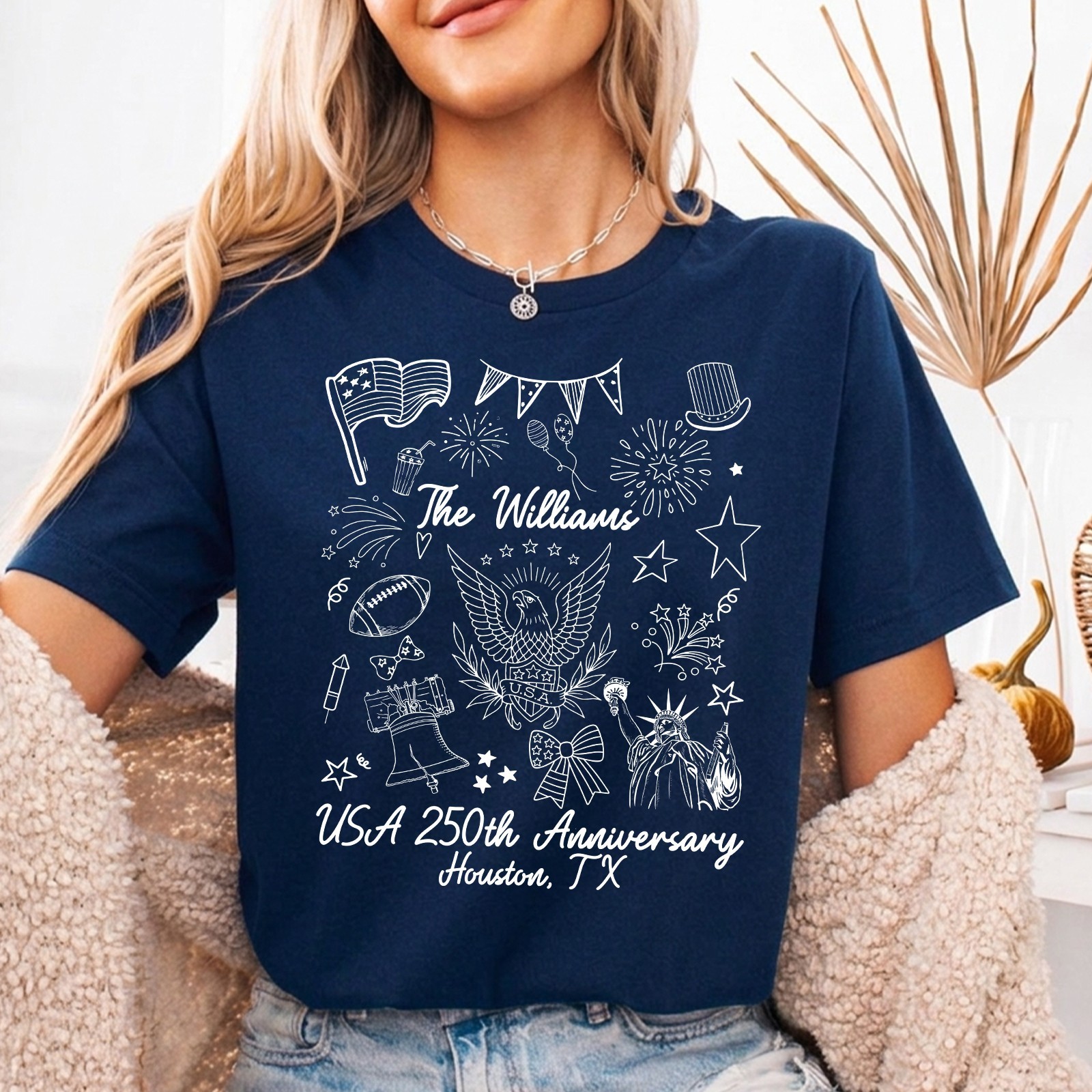 Personalized 4th July Family Reunion Shirt Custom Name Patriotic USA 250th Tee gallery