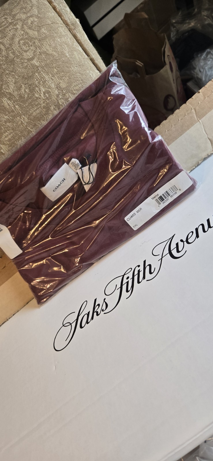 New Coach Men Limited Edition T-shirt Burgandy 2XL See MEASUREMENT. gallery
