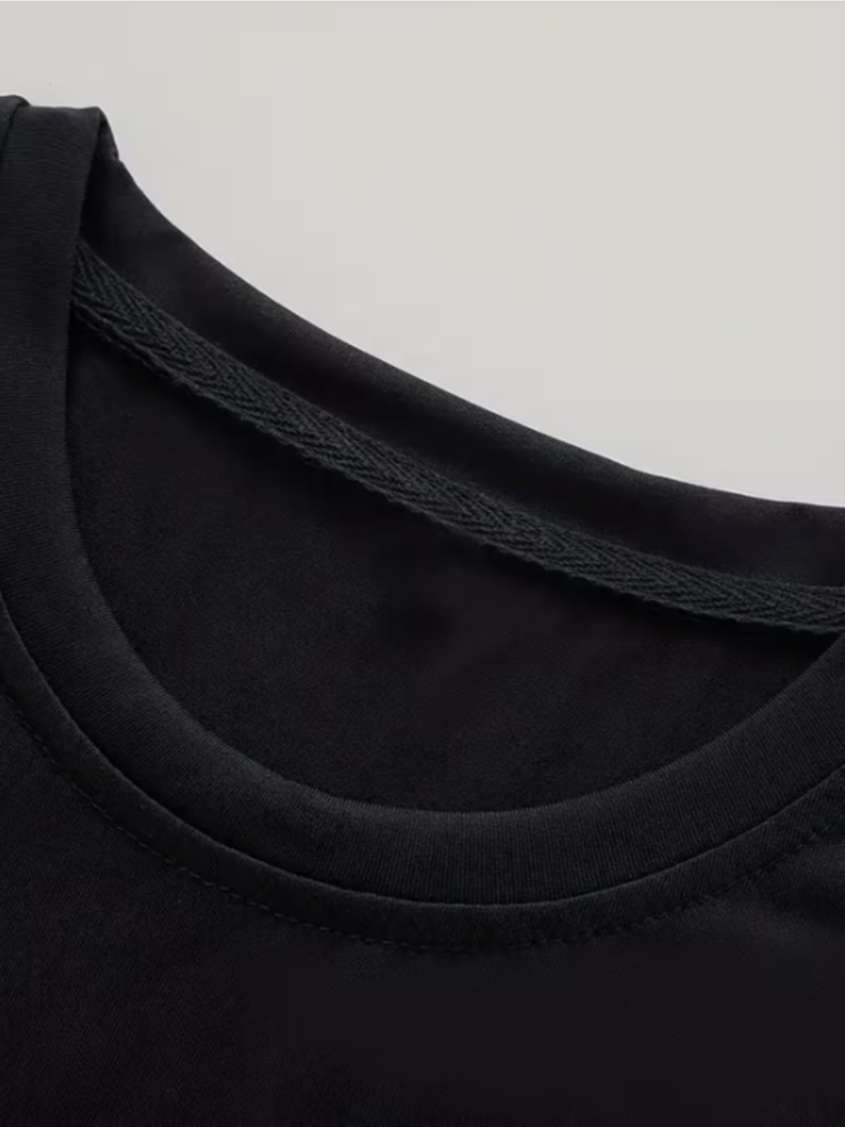 Unisex Crew Neck Casual T-Shirt Comfortable Stretch Fabric Summer Wear❀ gallery
