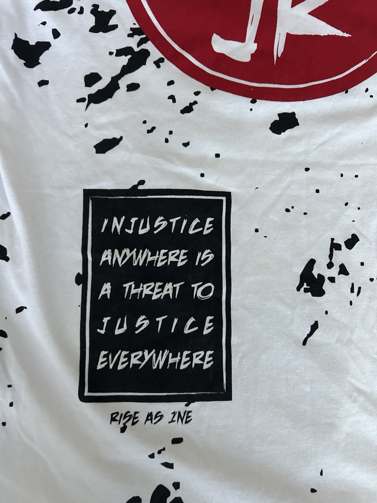 Rise As 1ne M.L.K. Jr. Allover Print Side Zip Graphic T-Shirt MLK Size XL AOP gallery