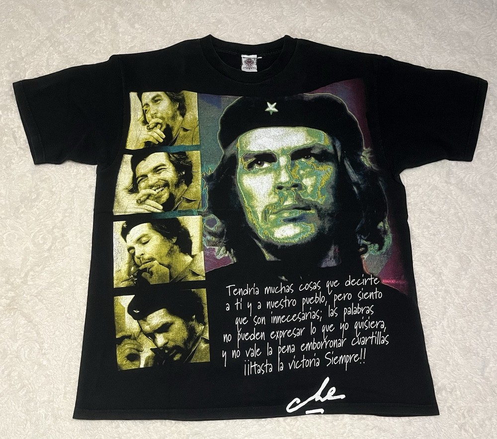 Resurreccion Che Guevara Graphic Black Cotton Men’s T-Shirt XL
