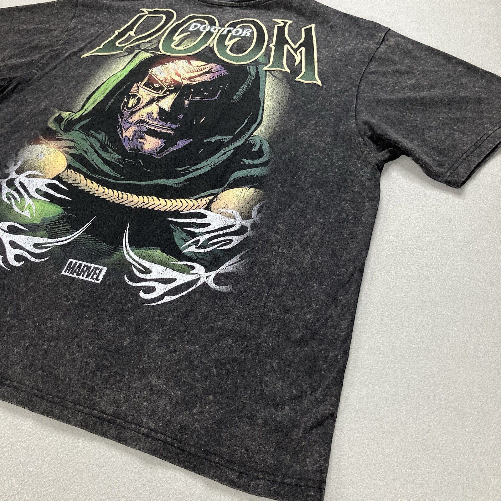 Marvel Doctor Doom Black Graphic Print Double Sided T-Shirt Sizes Vary gallery