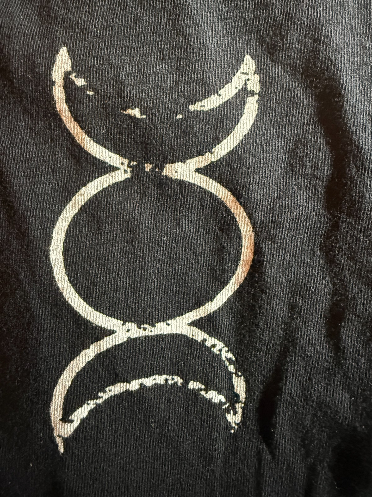 2pc Black Craft Cult II & III Graphic T-Shirts Size LARGE Black Bats Triple Moon gallery