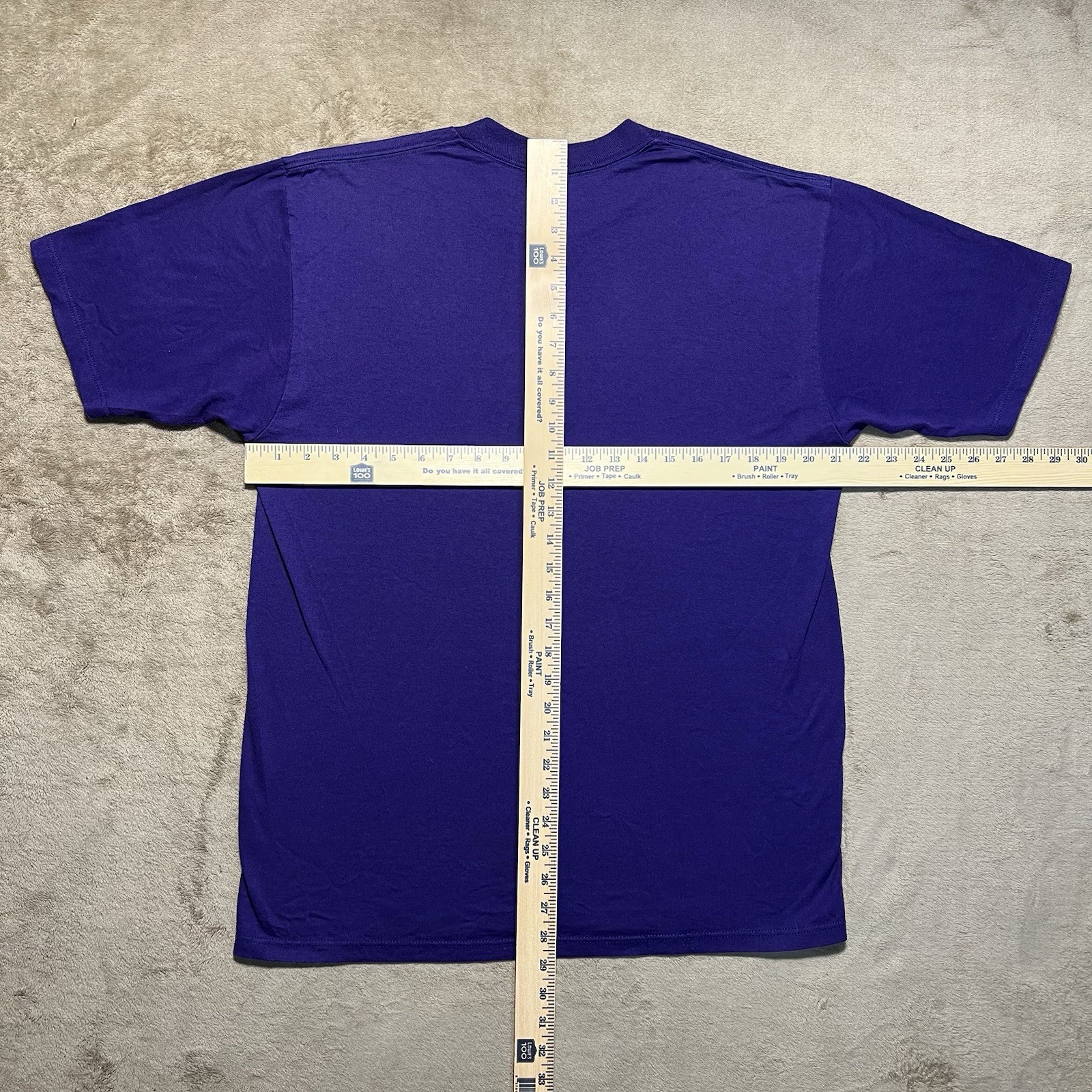 Vintage 90s Blank T Shirt Mens Large Purple Cotton Made In USA Jerzees Tag gallery