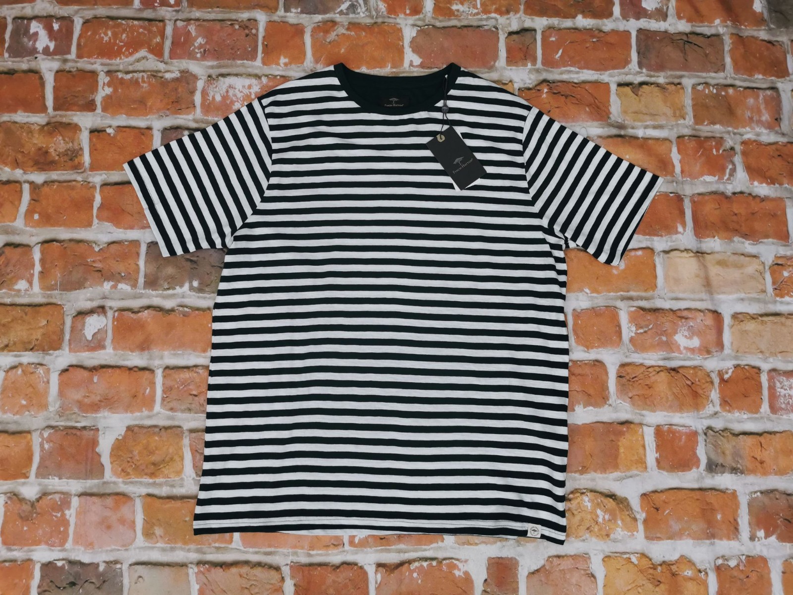 NEW*FYNCH HATTON SUMMER VINTAGE SAILOR T SHIRT*GREEN WHITE*STRIPES*SIZE: L*NEW gallery