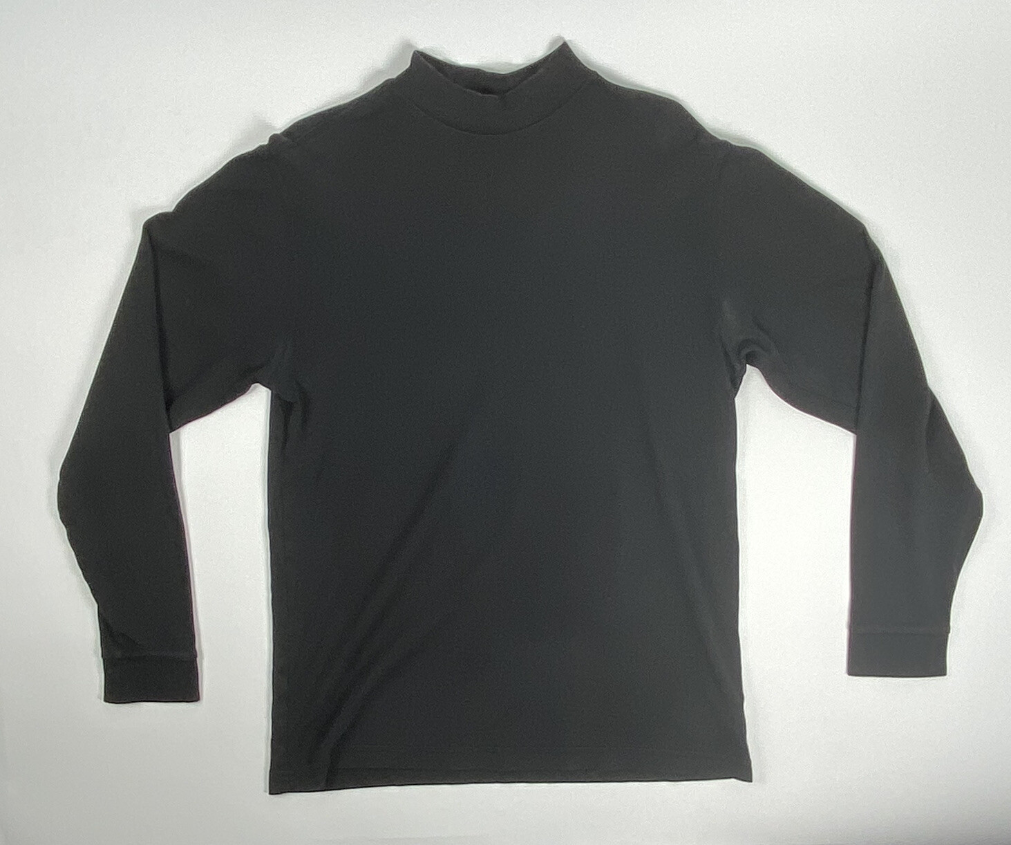 Turnbury Mens Size M Black Shirt Long Sleeve Mock High Neck Casual gallery
