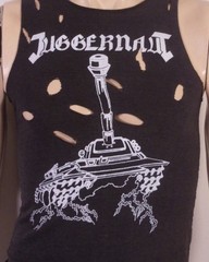 vintage 80s single stitch Juggernaut T-Shirt Tour Concert Metal Cut Sunbelt S
