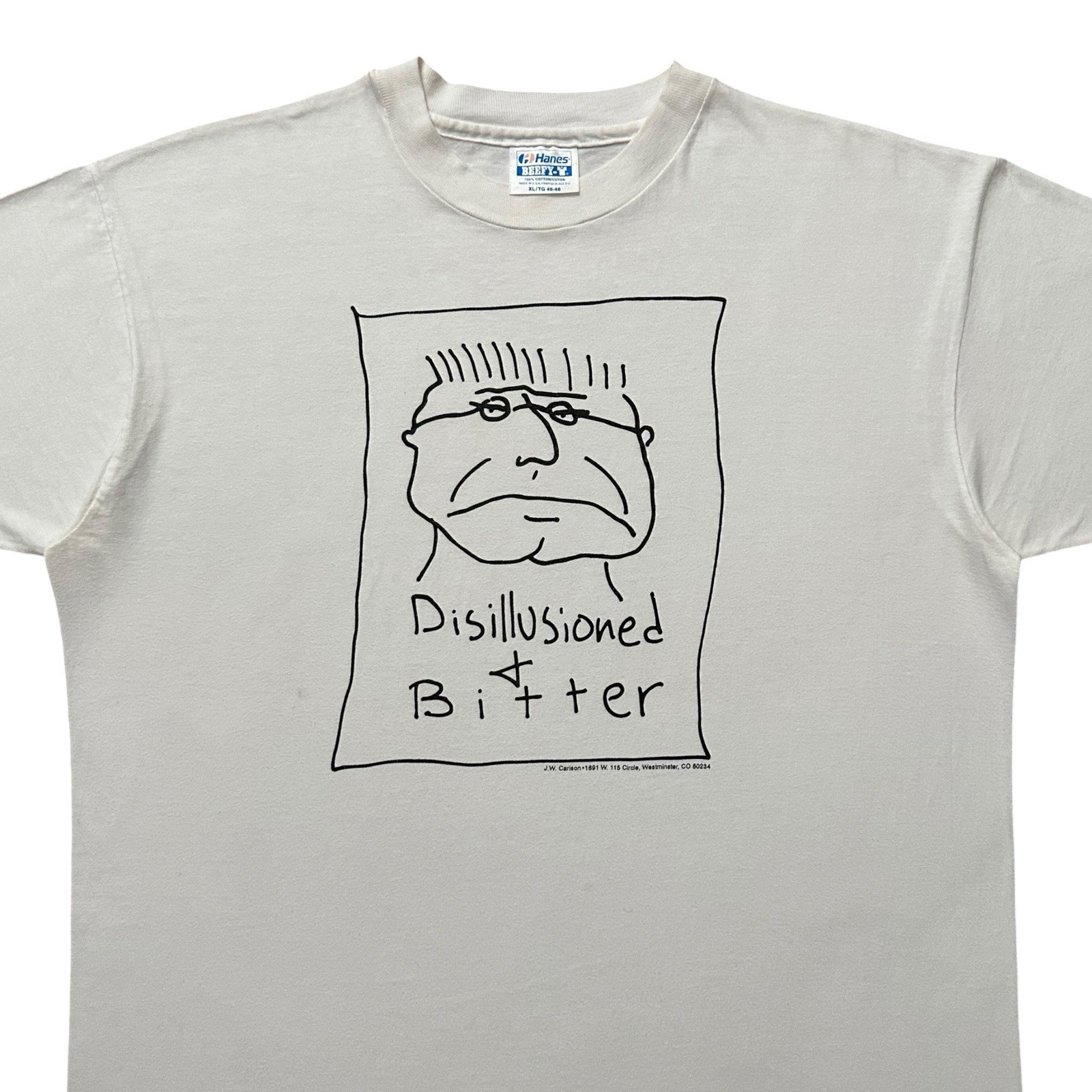 Vtg 80s Disillusioned & Bitter Pop Art Comic T-Shirt Sz XL Ken Brown Style 90s gallery