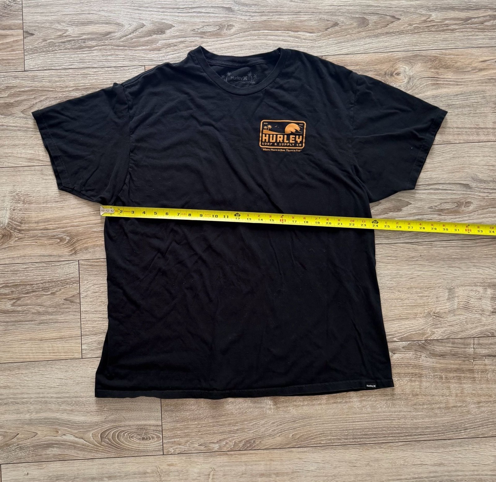 Hurley Surf and Supply Graphic T-Shirt XXL Black gallery