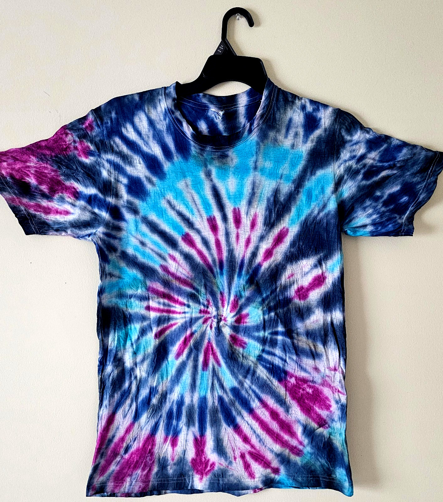 Multi Color Spiral Mens T-Shirt Blank Tye Dyed Tee Spiral New gallery