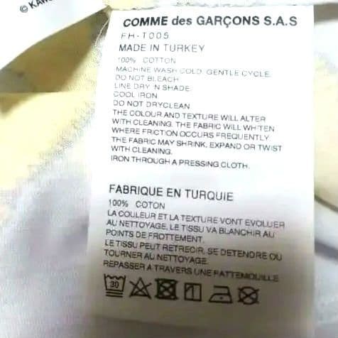 USED BRAND NEW COMME DES GARCONS SHIRT X KAWS PRINT TEE (NOT AVAILABLE JAPAN) gallery