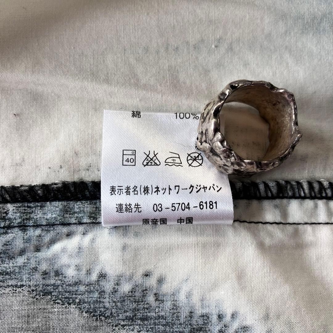 90s-00s Kansai Yamamoto KANSAI IMPACT Archive Grunge Bleach Shirt M gallery