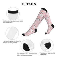 Knee High Compression Socks for Men Women Circulation Support Athletic