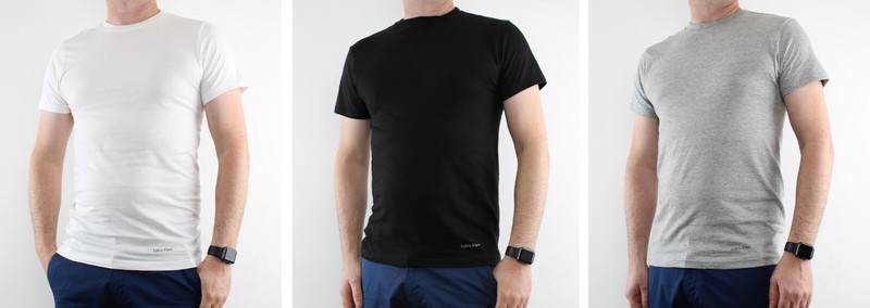 Calvin Klein T-Shirts, Men’s Lightweight Crew Neck Classic Undershirt, 3 PACK