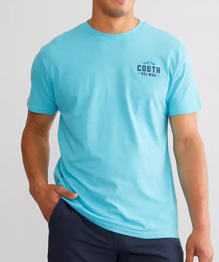Costa Del Mar 1983 Men T-Shirt Caribbean Size Large See What’s Out There NEW