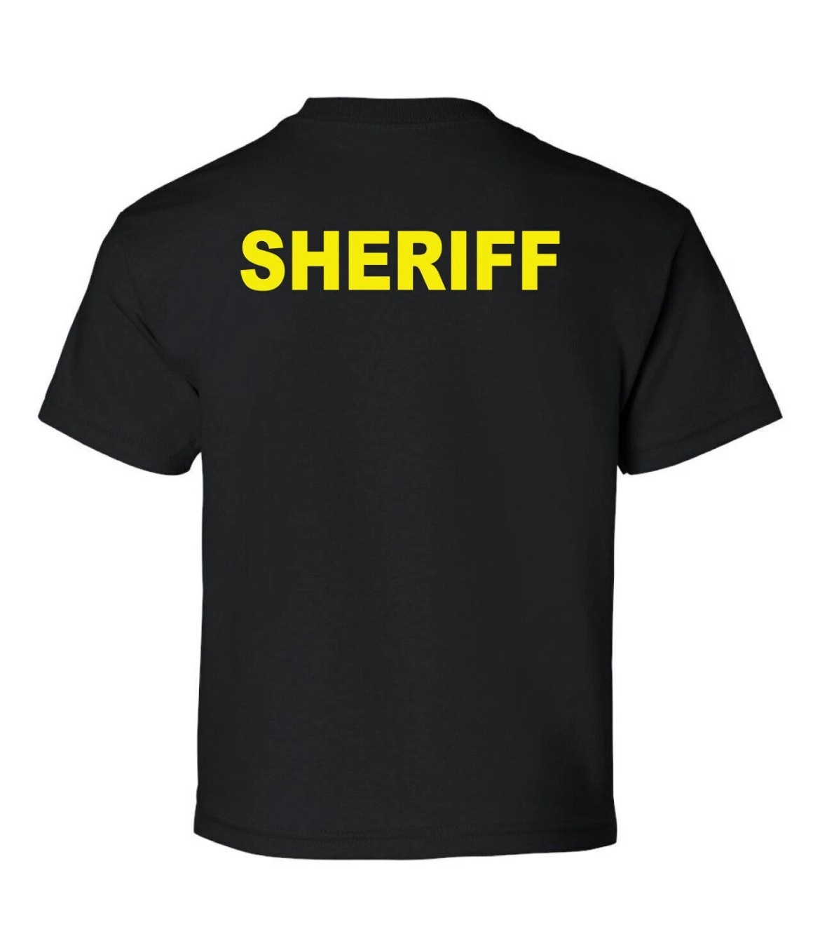 Sheriff front & back prints, Black/ Reflective Gold , Off Duty / Security Events gallery