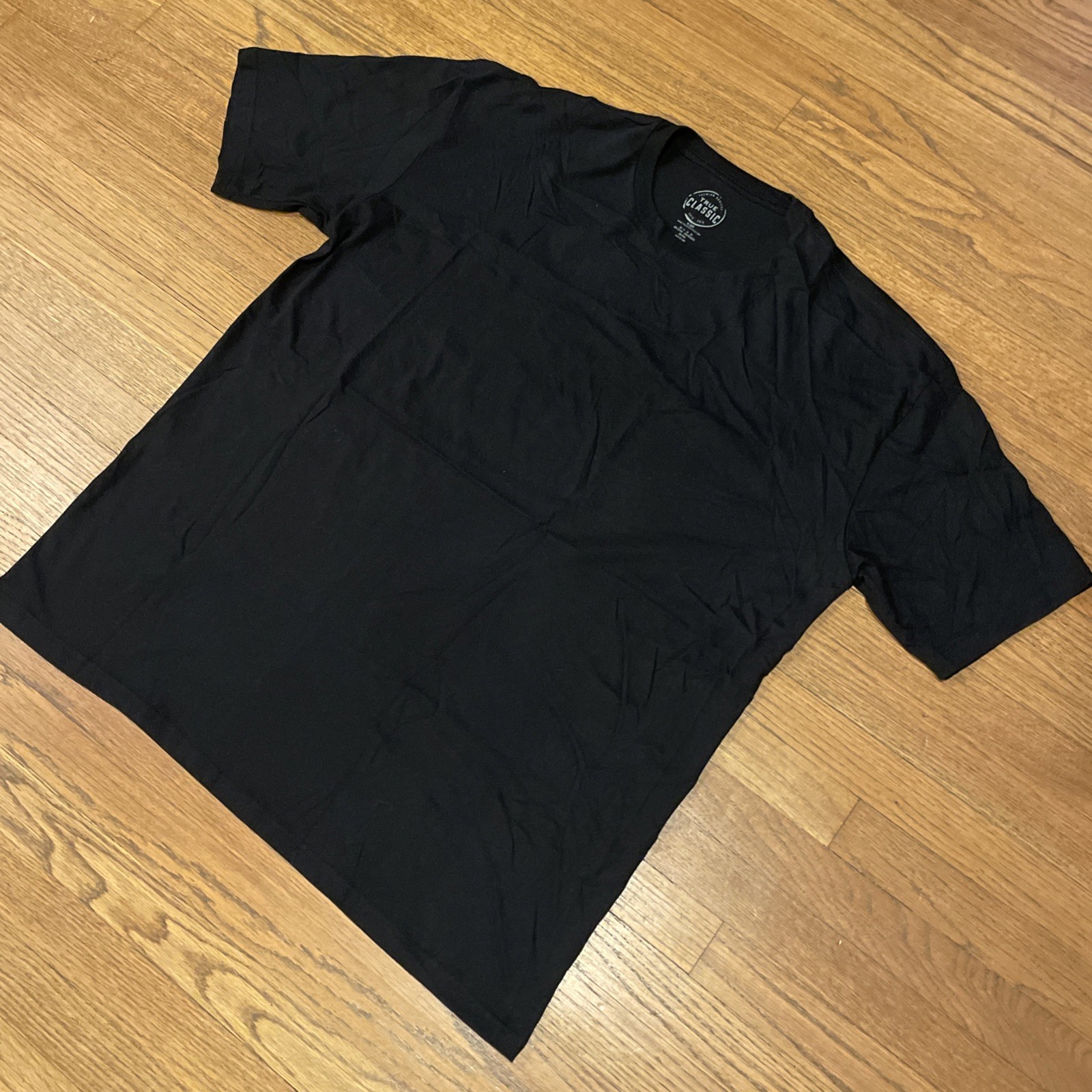 True Classic Premium Quality Crew Neck Tee T Shirt Mens BLACK XXL 2XL gallery