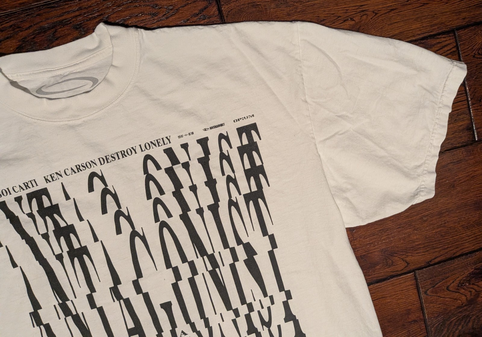 PLAYBOI CARTI Antagonist Tour 2025 Opium Oversized T-Shirt in White Size XL gallery