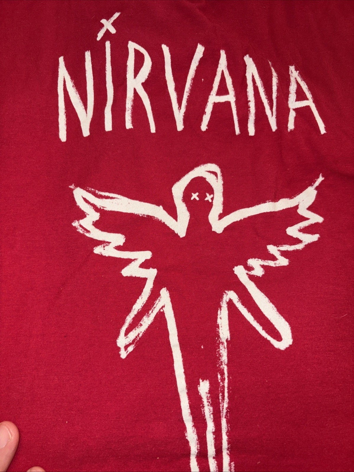 Nirvana In Utero Tour Sketch Tee Shirt M Vintage Y2K Kurt Cobain Hot Topic Rare gallery