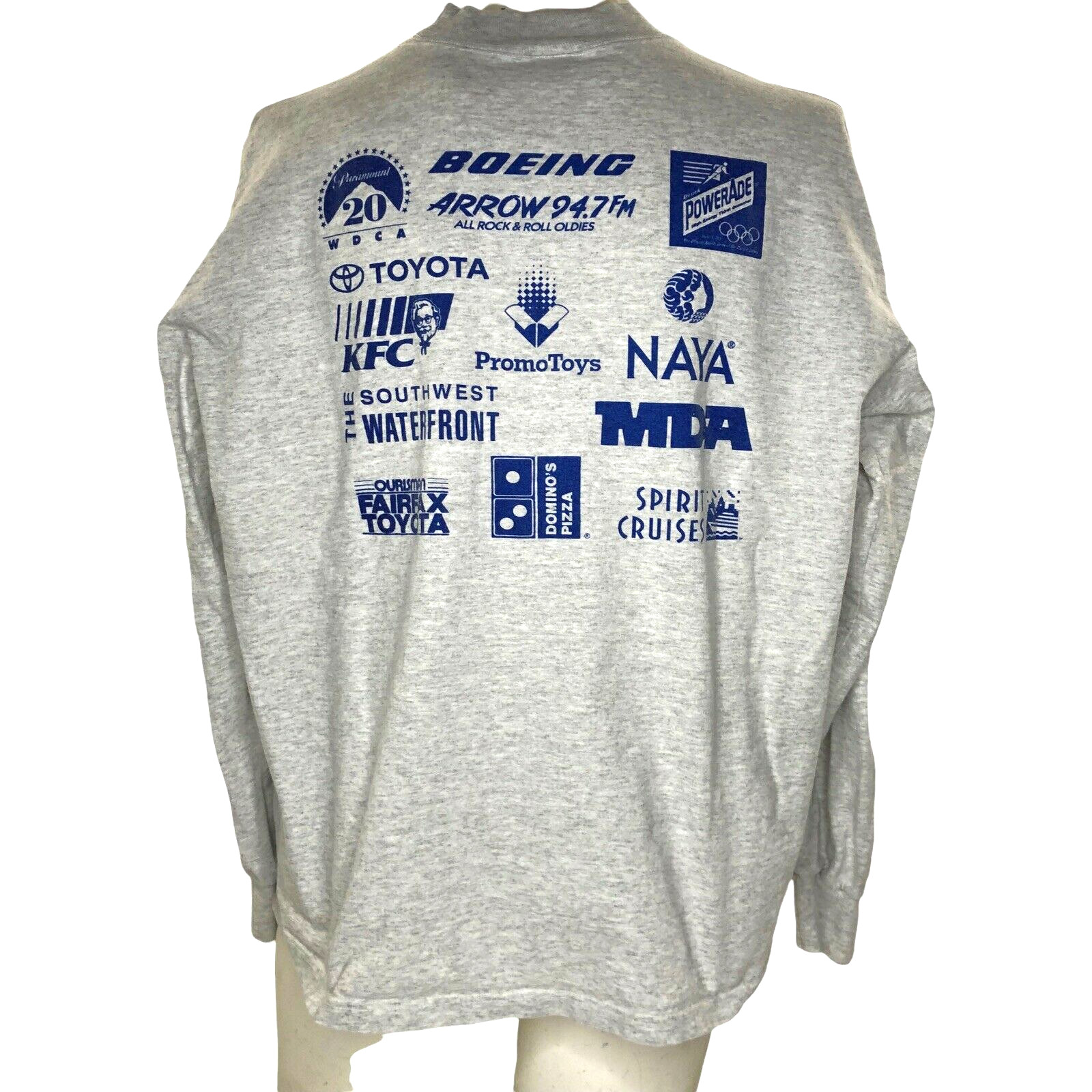 Paramount 20's 5K Star Trek 1994 T Shirt Long Sleeve Mock Neck Vintage 90's XL gallery