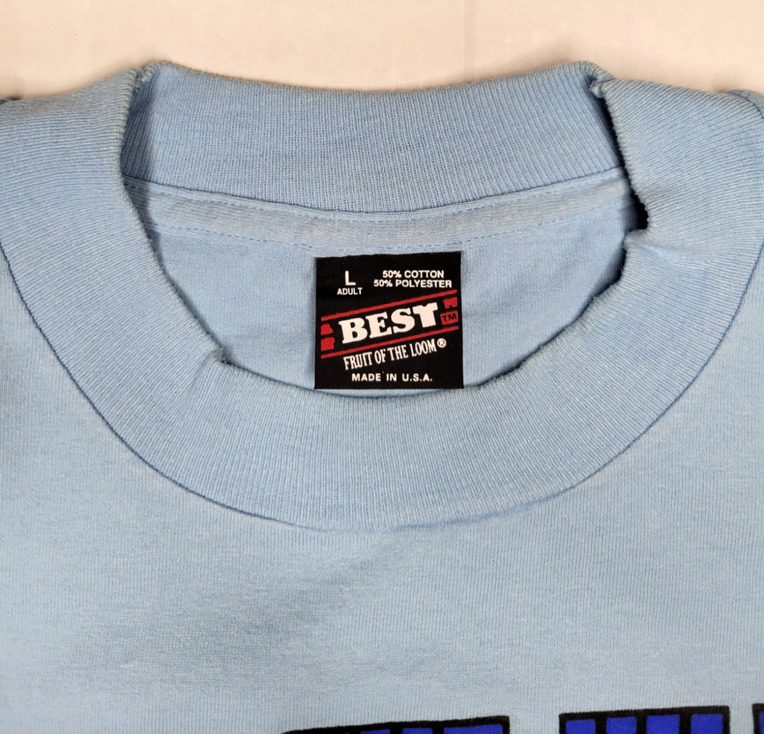 VTG Over The Hill T shirt Men's Large Grandpa Graphic Tee Blue Single Stitch 90s gallery
