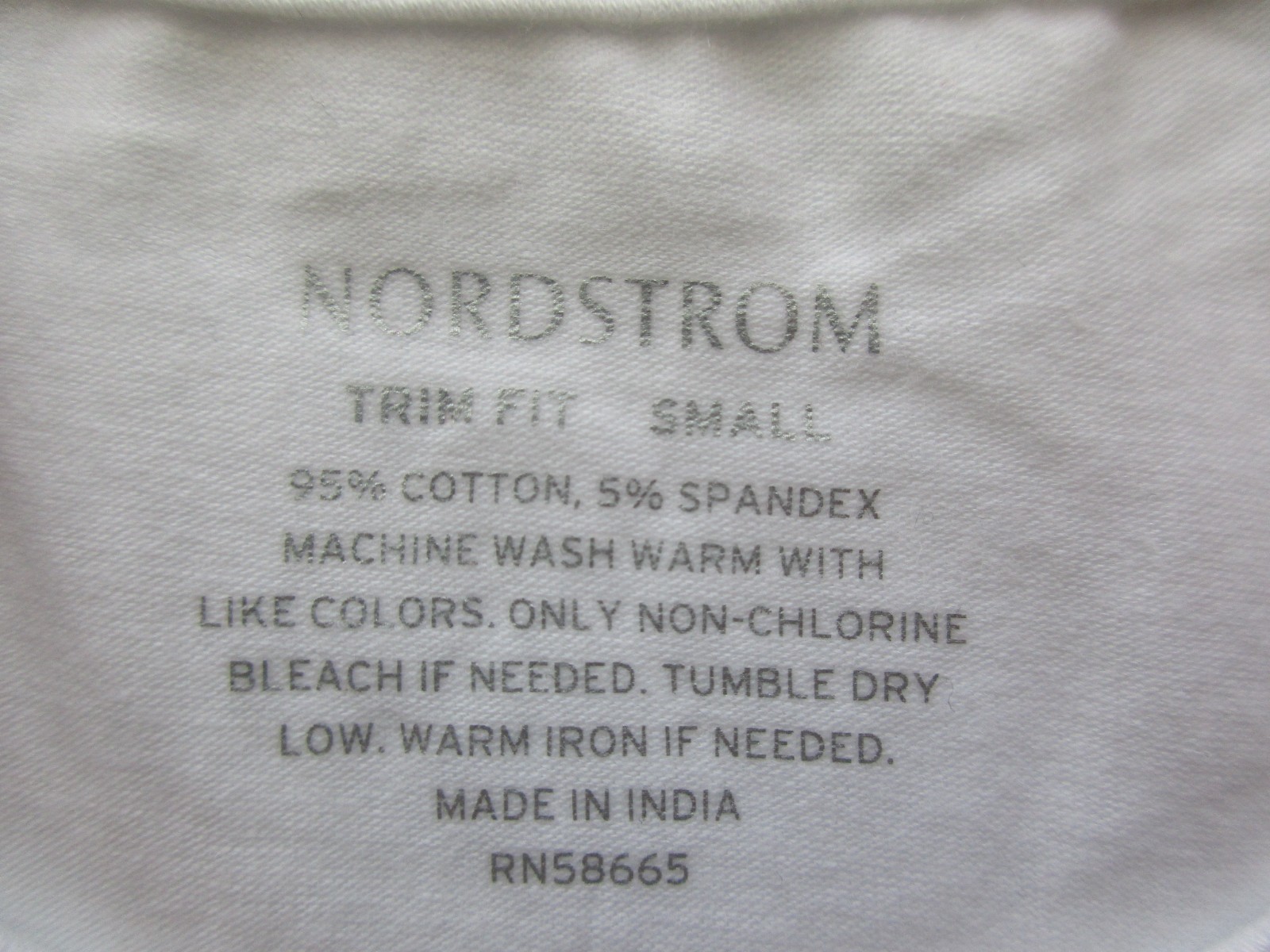 Nordstrom Crewneck Trim Fit Cotton & Spandex Men T-Shirt White S U70.2SL gallery