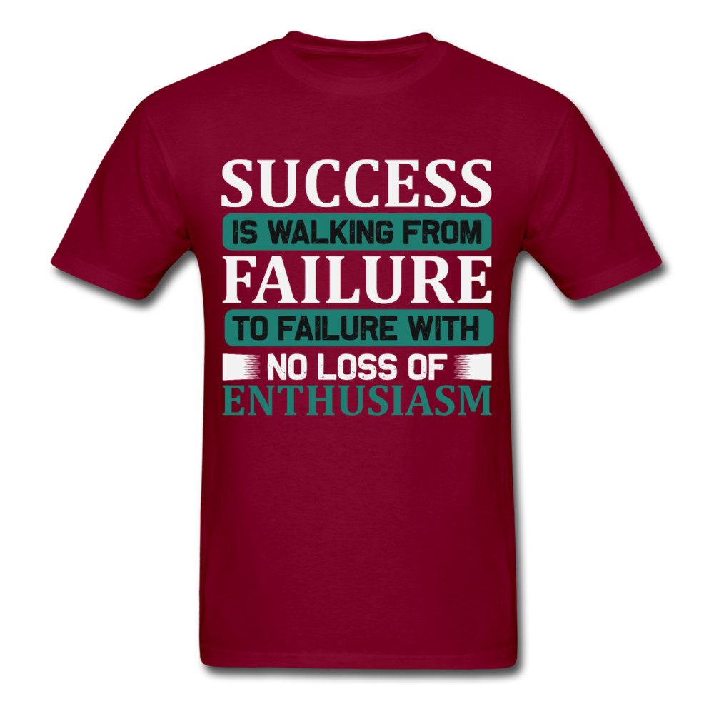 Success is walking from failure Inspirational Quote Tshirt motivational T-Shirt gallery