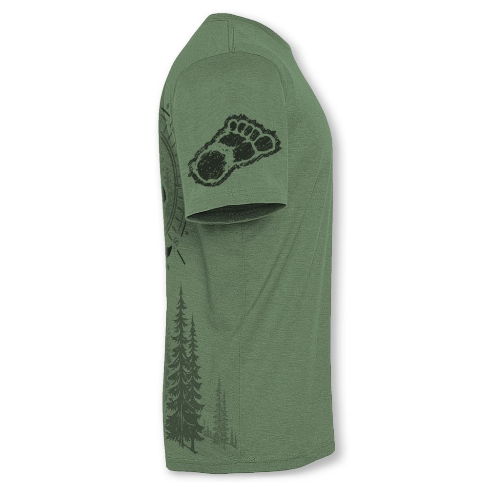 Men's Bigfoot Forest T Shirt - Funny Sasquatch Outdoors Tee, No-Feel Print- F200 gallery