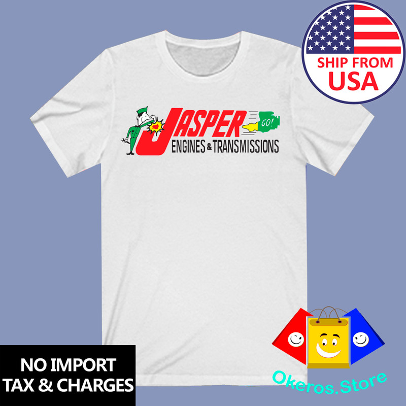 Jasper Engines And Transmissions Men’s White Size S to 3XL