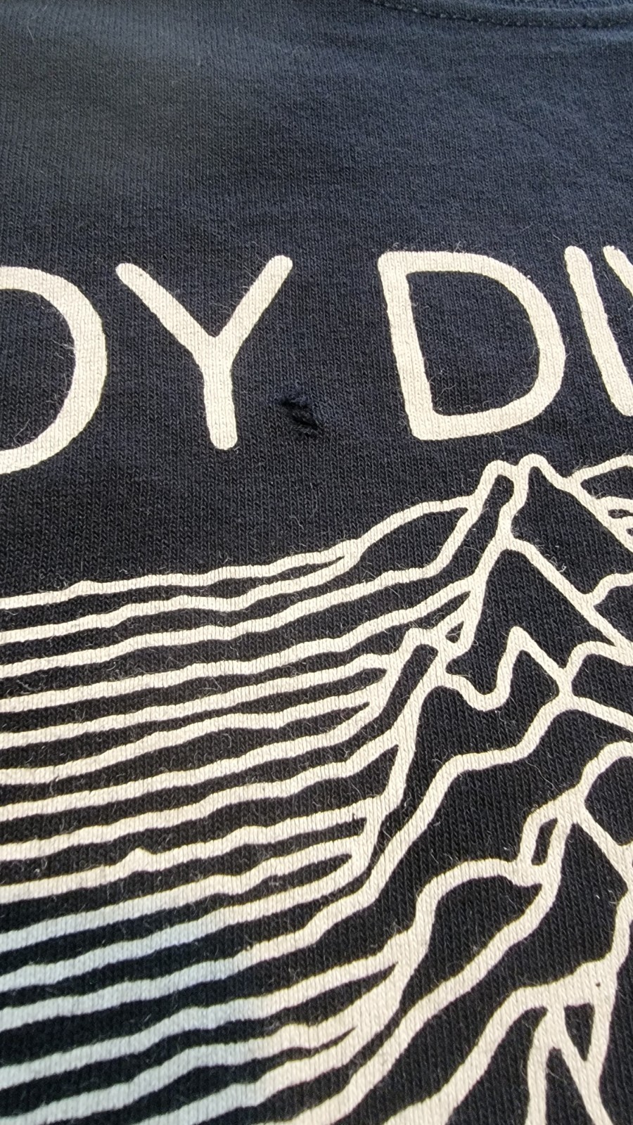 VINTAGE JOY DIVISION UNKNOWN PLEASURES GRAPHIC 00s Y2K TEE SIZE L Band Anvil Tee gallery