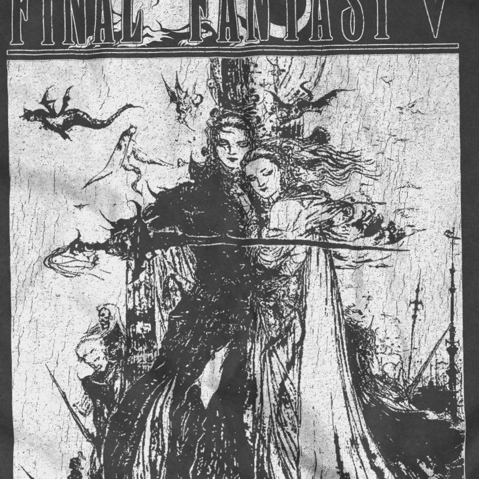 Final Fantasy V Amano Tee - Anime Shirt - Retro Oversized Shirt - RPG Aesthetic gallery
