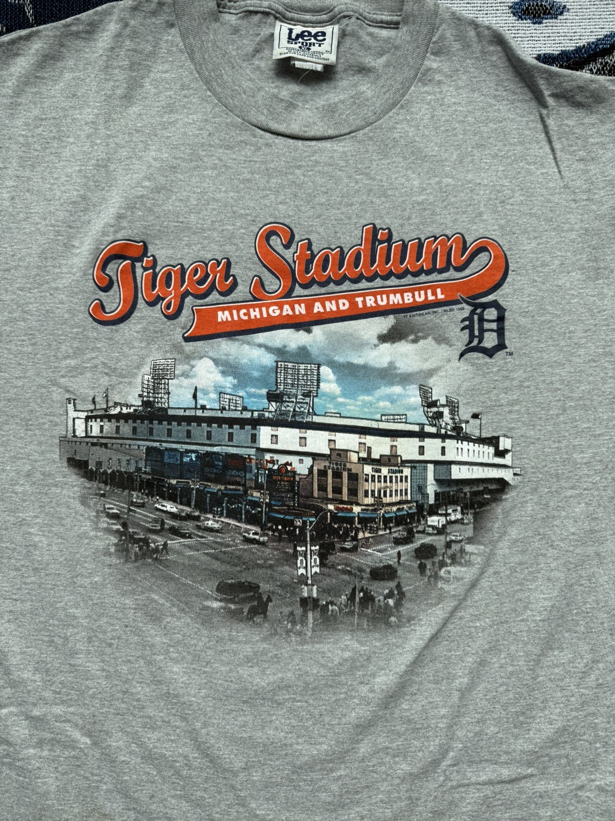 Vintage 1999 Detroit Tigers Tiger Stadium Final Season Tshirt Men’s XL Lee gallery