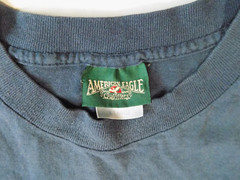 American Eagle Outfitters Grey Wolf XL T Shirt VTG Disappearing Wildlife Y2K