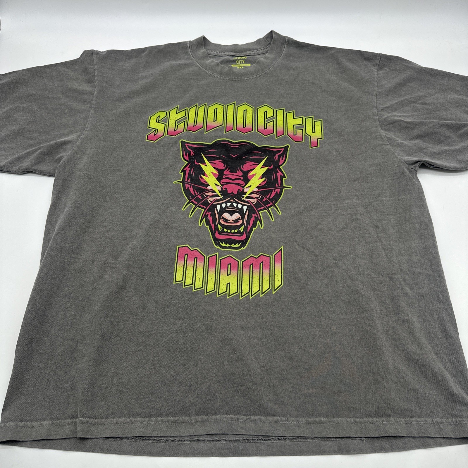 Studio City T-Shirt Men XL Gray Graphic Print Logo 100% Cotton ..#32941 gallery