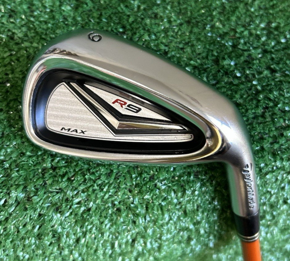 TaylorMade Golf R9 Max 9 Iron Single Club With Tour AD 75g R Flex Graphite Shaft