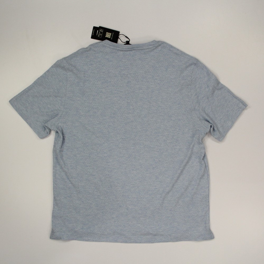 Ted Baker Men's Textured Short Sleeve T-Shirt Size 5 XL Regular Blue Stretch NWT gallery