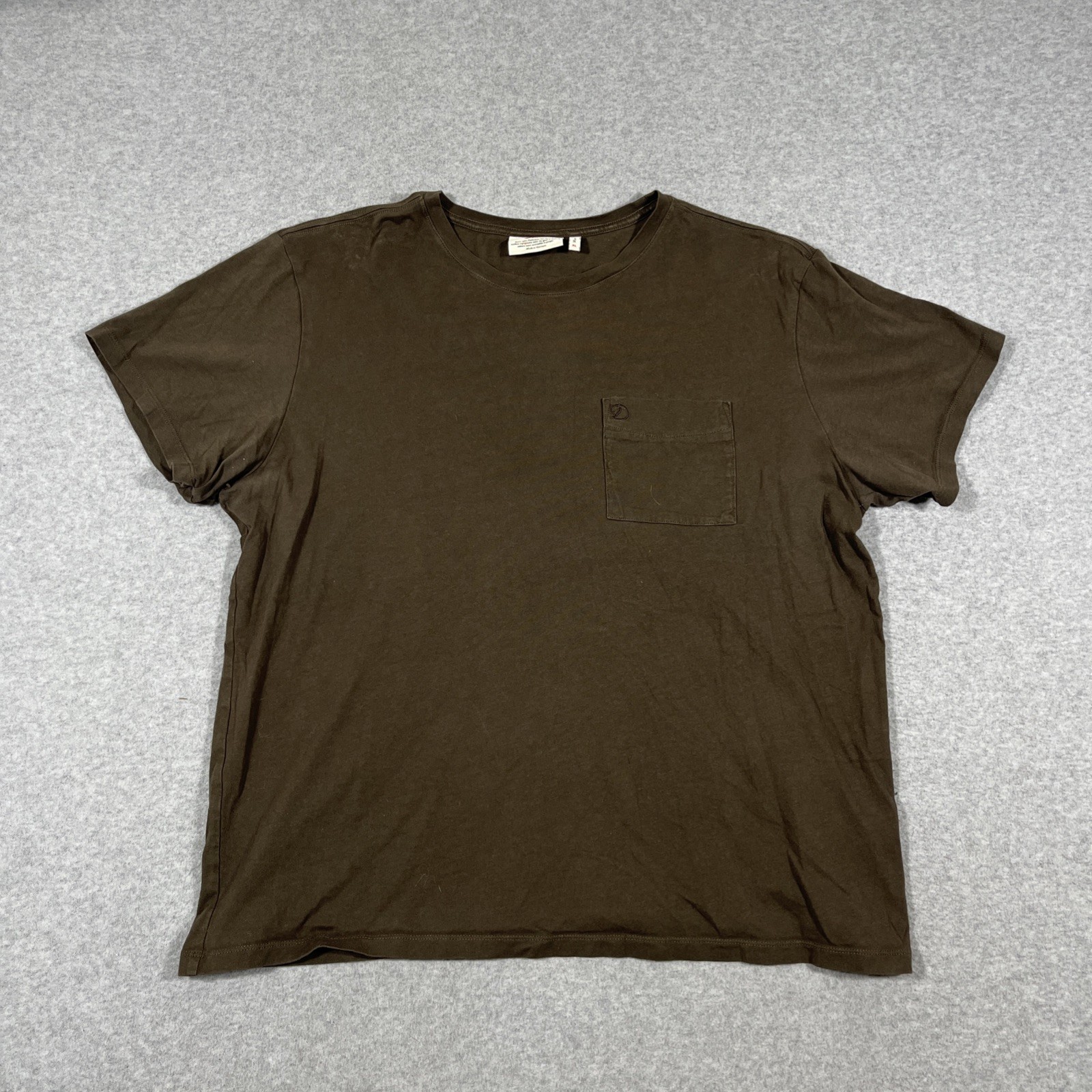 Fjallraven Shirt Mens XL Brow Ovik Short Sleeve Pocket Tee Outdoor Casual Basic gallery