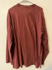 Duluth Men’s Longtail T Relaxed Fit Henley T-Shirt Size Large Men’s Maroon