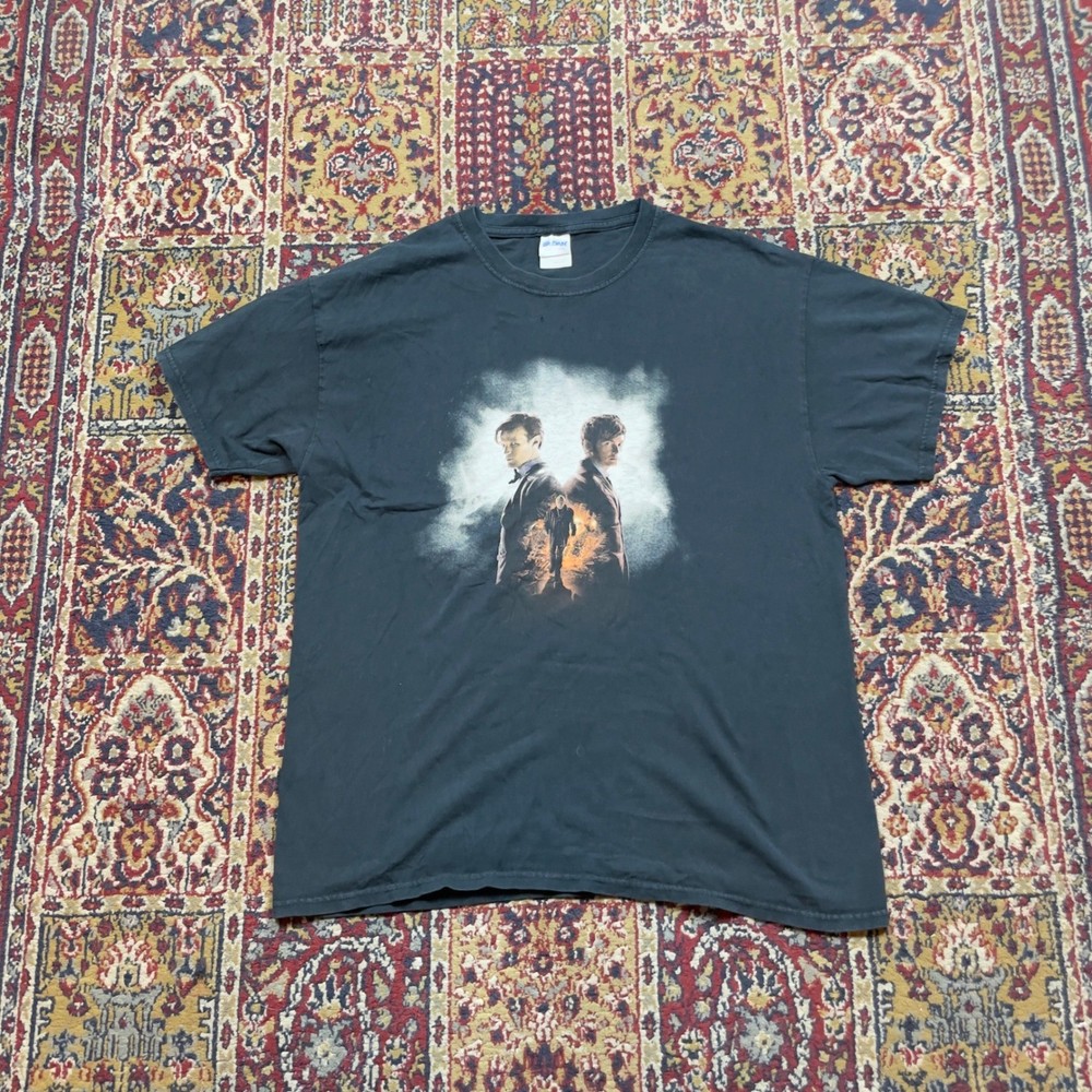 Rare 2013 Doctor Who 50th Anniversary Special Event Shirt Black Promo T Shirt L