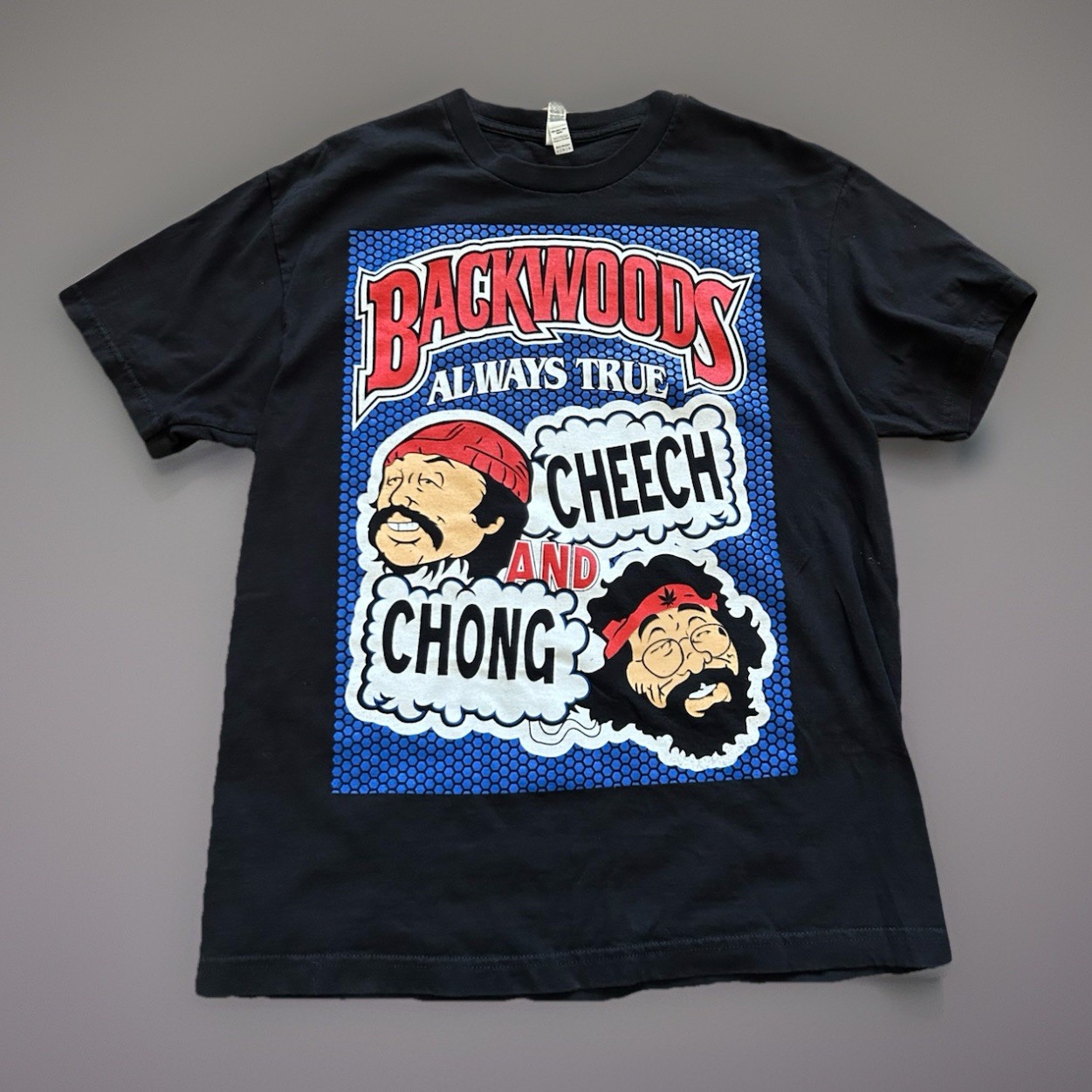 Cheech and Chong Backwoods T-Shirt Large Or Medium Black American Apparel gallery