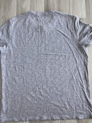 ATM Anthony Thomas Melillo Men Cotton T-Shirt Gray Short Sleeve Slub Tee L