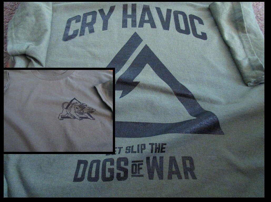 Delta Force "Special Forces" Fort Bragg "Dogs Of War " T-Shirt XL Silk-Screened gallery
