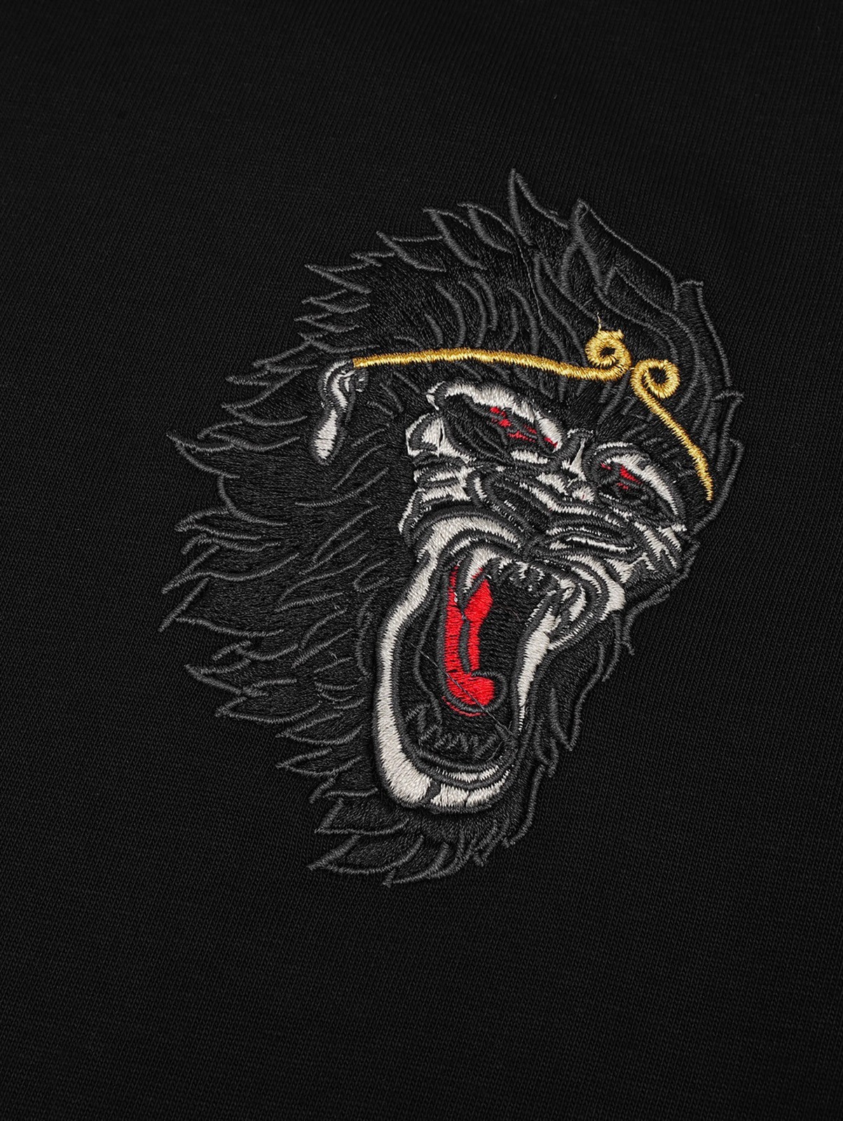 Niepce Men's Raging Monkey Embroidery Tee Japanese Streetwear T-Shirt gallery