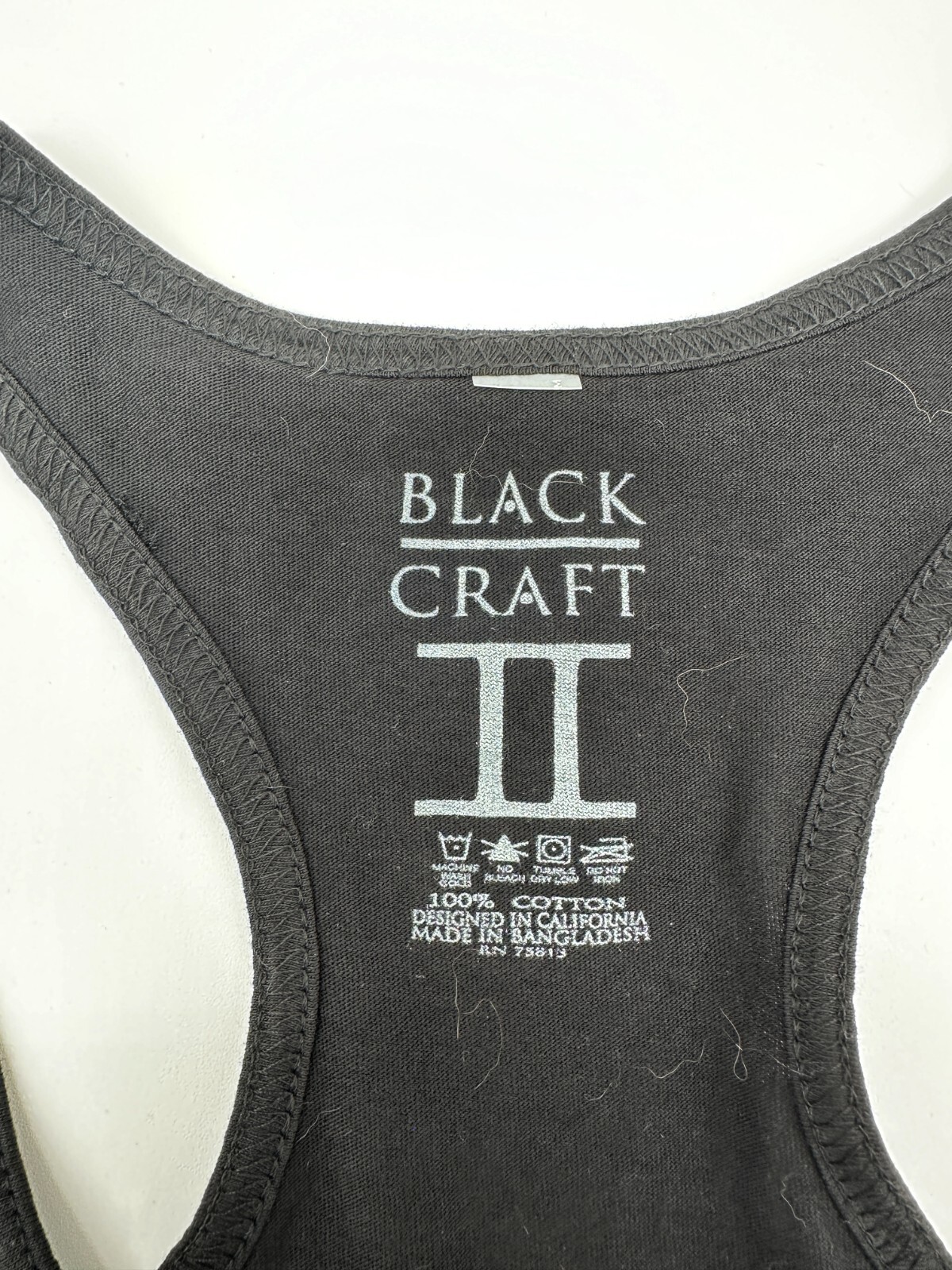 Black Craft Cult Knight of Death Tarot Card Racerback Tank Top Women's Size M gallery