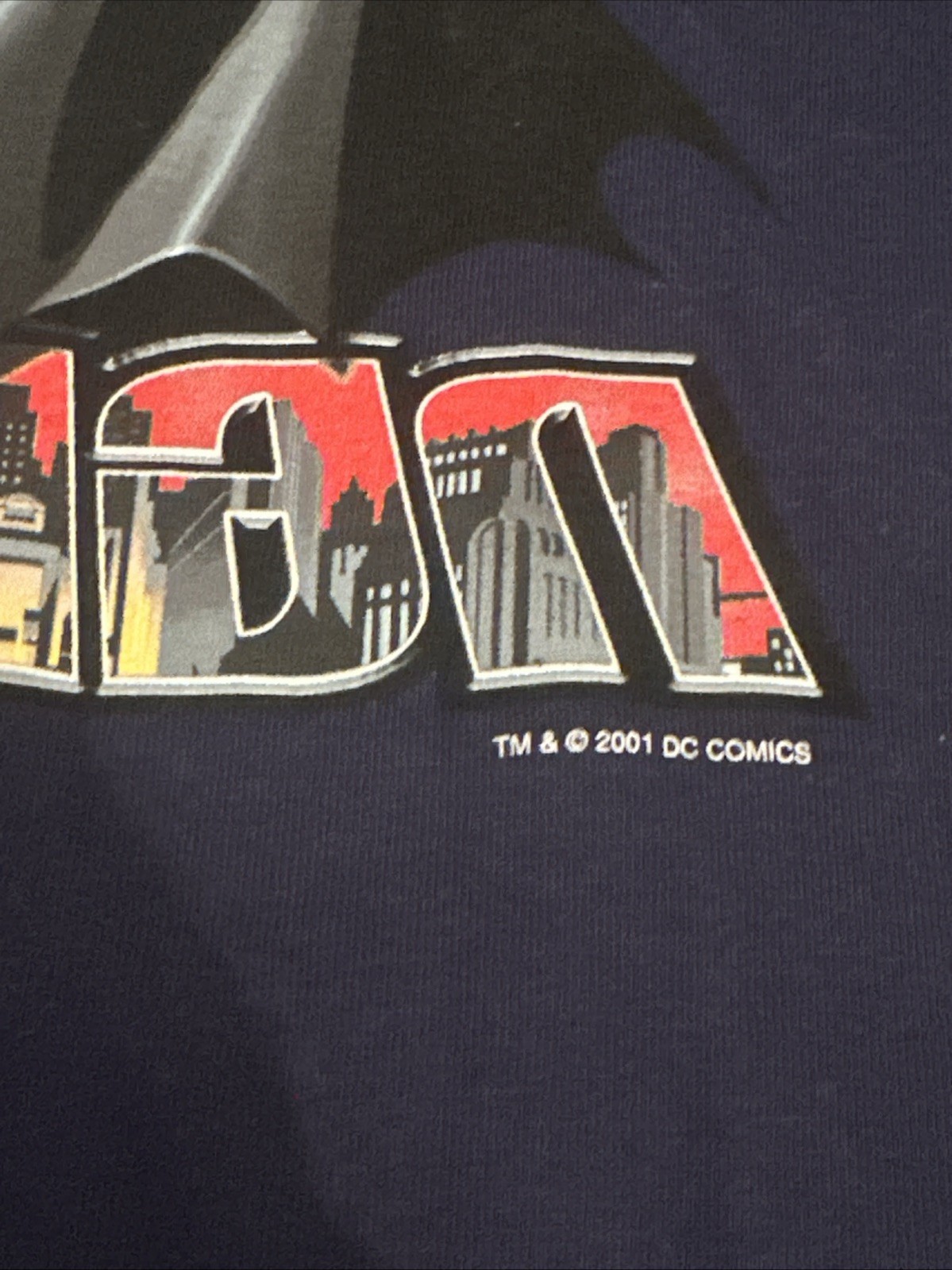 *DEADSTOCK* 2001 Vintage Batman Shirt DC Comics Adult Small gallery