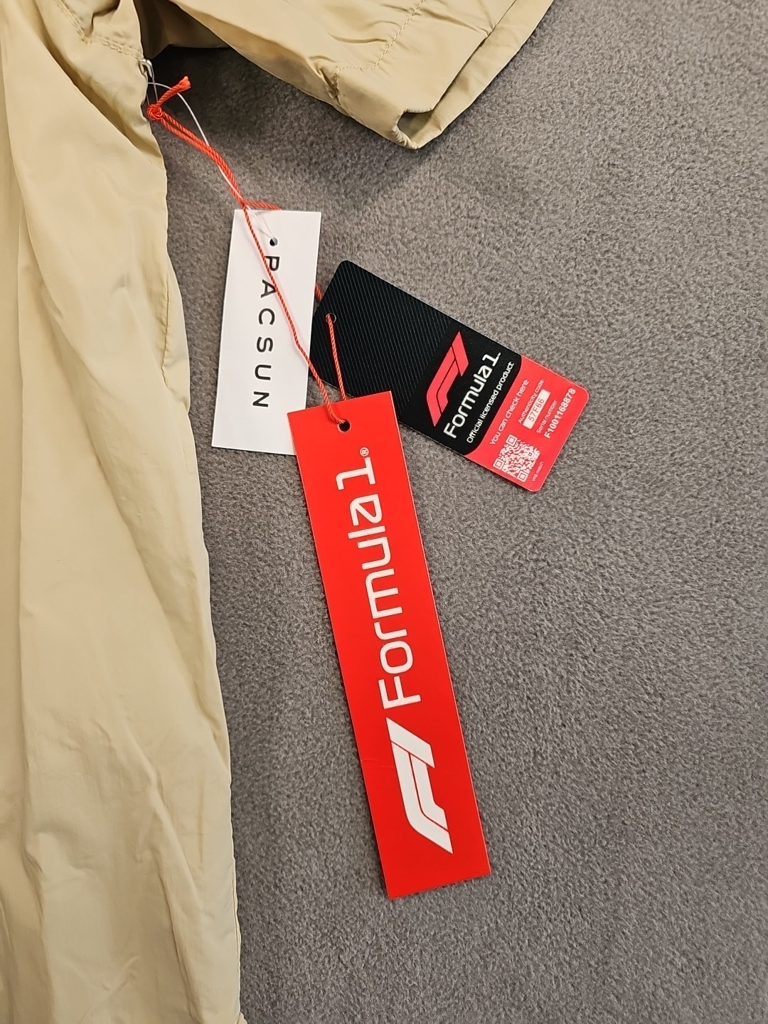 Formula 1 x PacSun Eco Team Zip Up Shirt Tan Size Large SOLD OUT gallery