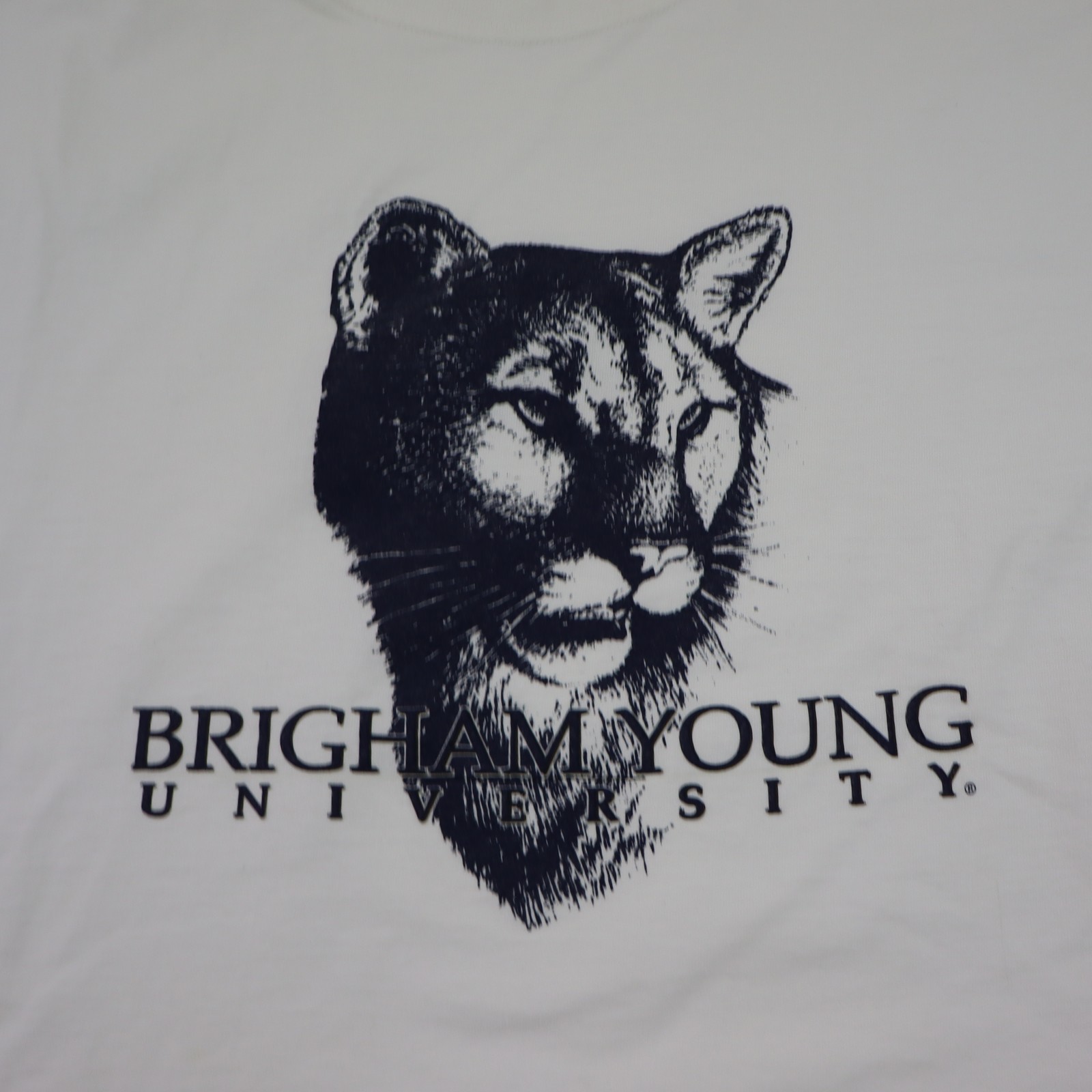 Vintage Brigham Young Cougars BYU T Shirt Mens Large USA Made Tee NCAA College gallery
