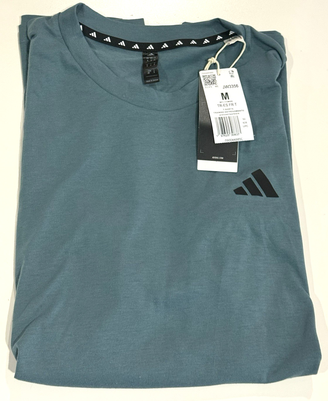 Adidas Men's Train Essentials FeelReady T-Shirt Size M Preloved Teal/Black New gallery