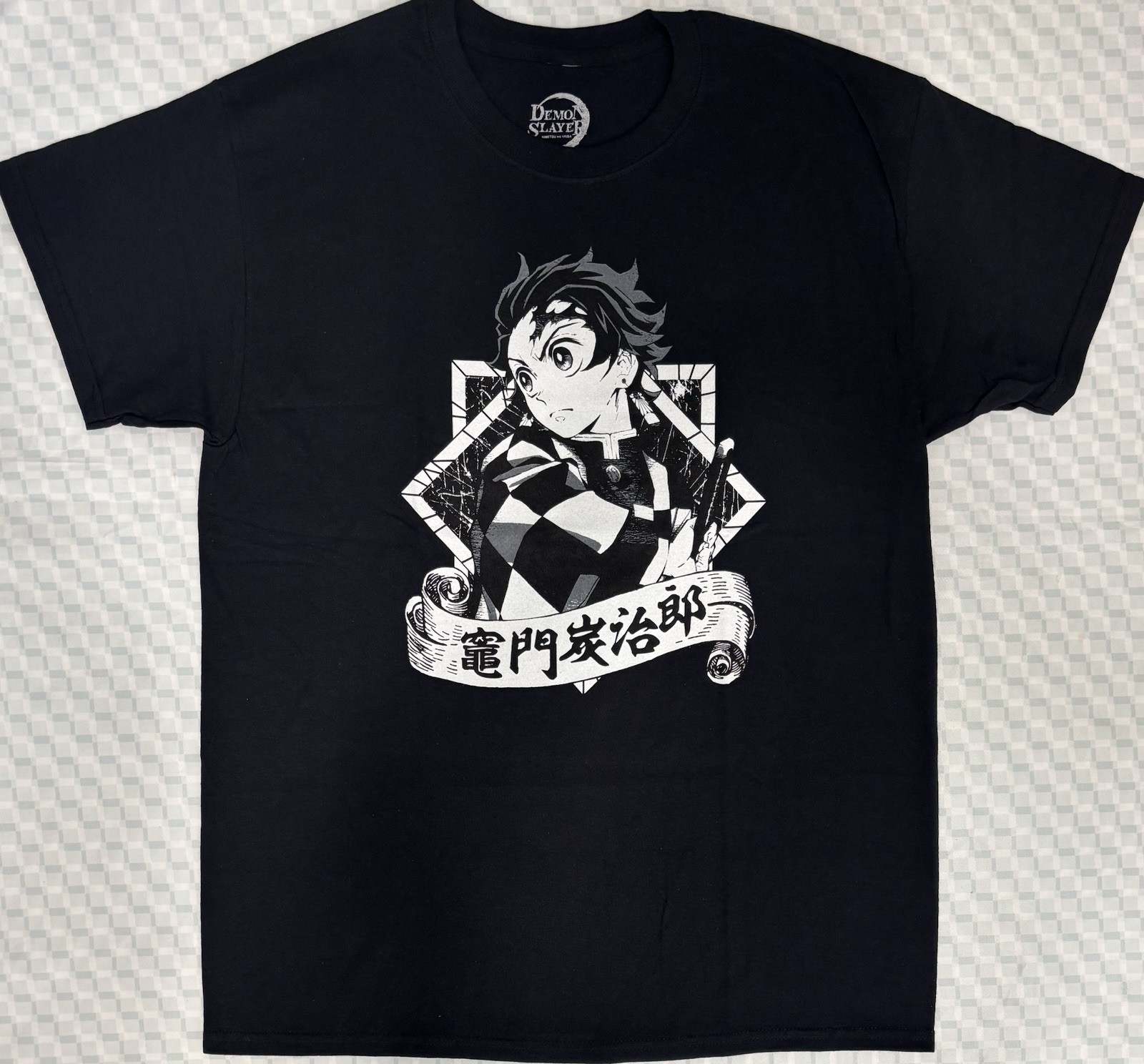 Demon Slayer Tanjiro T Shirt Mens Black Anime Size LG