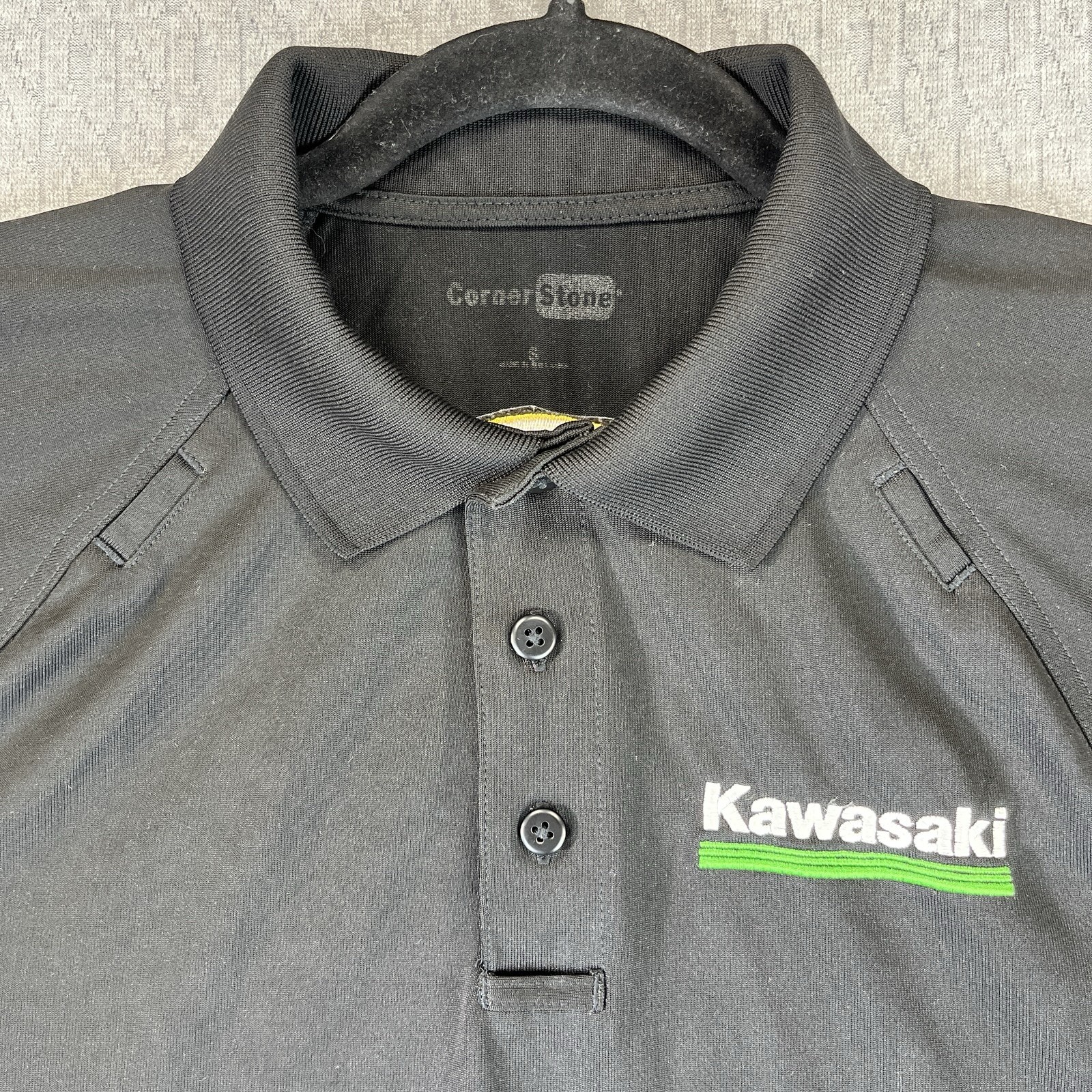 Kawasaki motorcycle polo shirt S 50th anniversary motocross dirt bikes, rare gallery